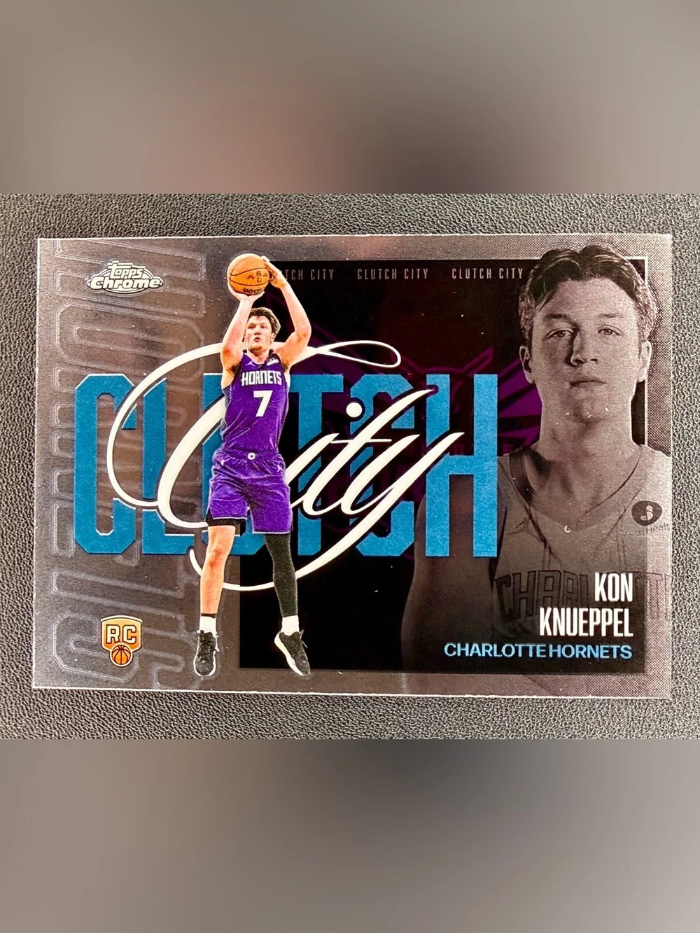 Topps Chrome Update 2025-26 Clutch City Kon Knueppel Rookie RC Hornets #YQ-4